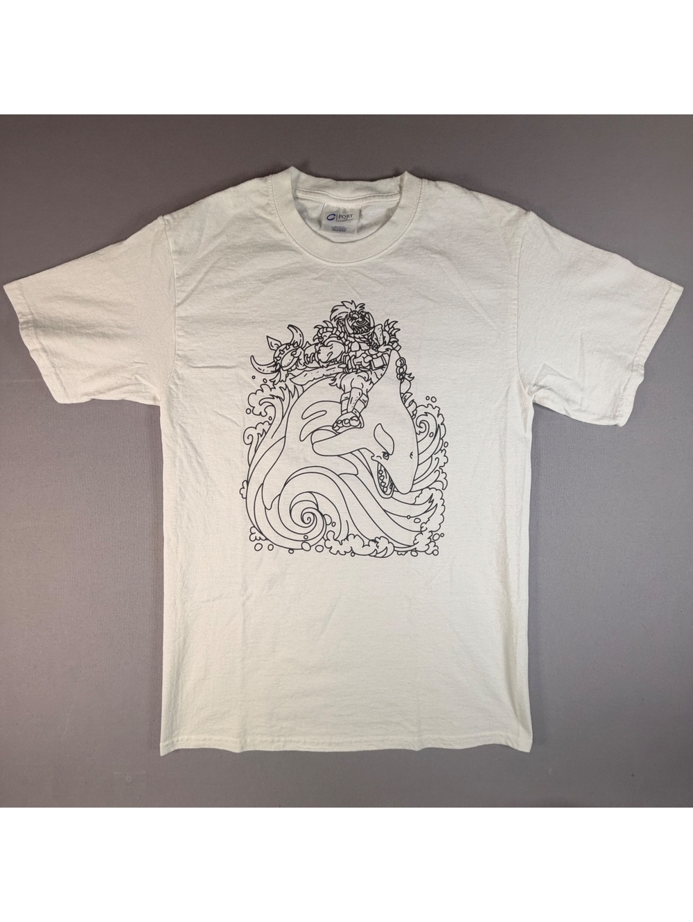 VTG Pokemon Kyogre Shirt Adult S White Tribal Tattoo Art Graphic Tee Y2K